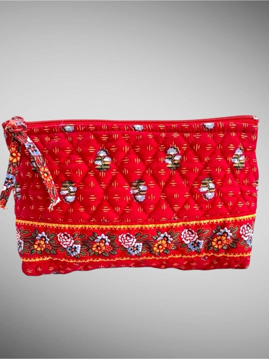 Vera Bradley Handbags - Vera Bradley Provincial Red Small Cosmetic Bag Retired Vintage EUC